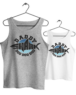 Herren Tank Top Muscle Shirt Daddy Shark Doo Doo Lied Funny Spruch DS18720TT