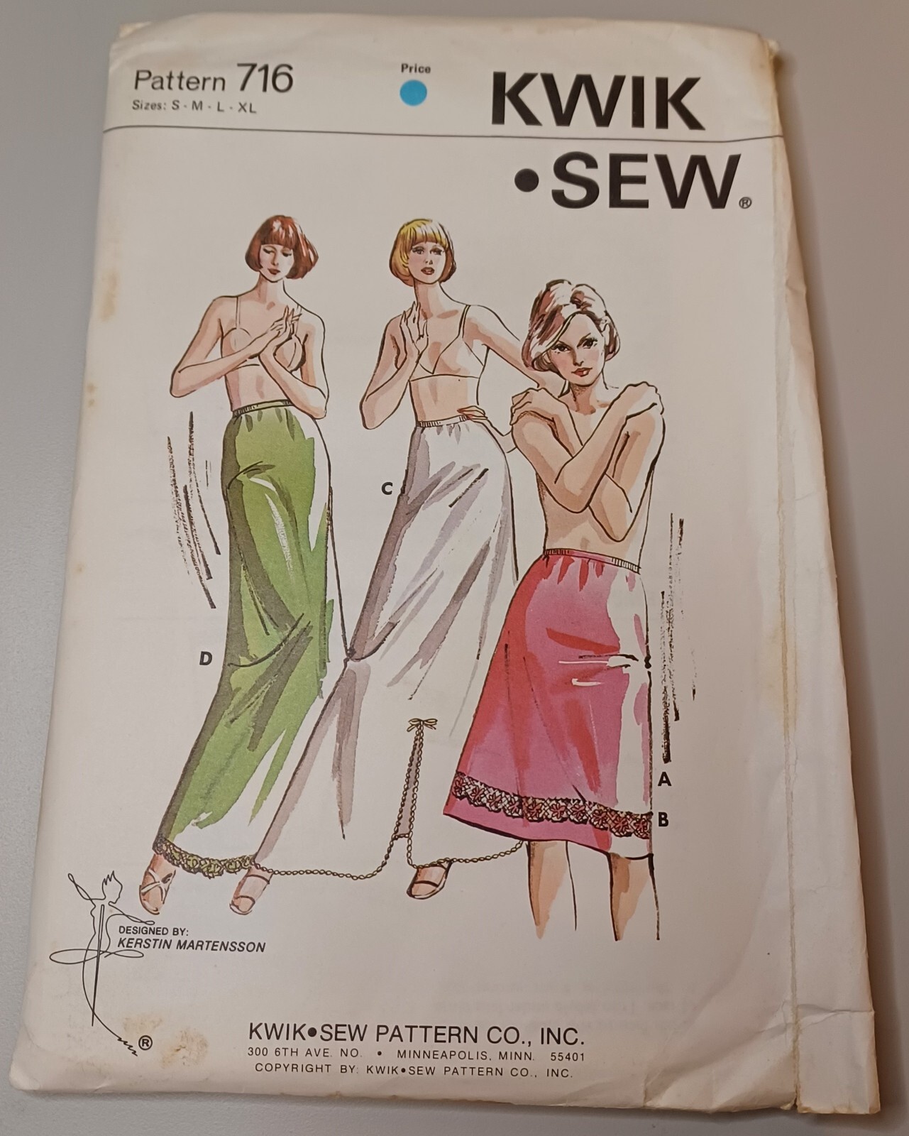 716 Kwik Sew SEWING Pattern UNCUT s-xl half slips in 3 716 Kwik Sew SEWING Pattern UNCUT s-xl half slips in 3