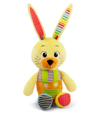 Clementoni Baby Infant Plush Benny The Bunny-New Born Gift, Animal Soft, Early D