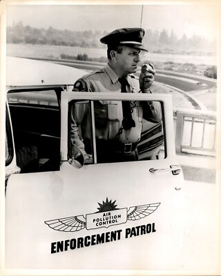 LG2 1967 Orig Photo AIR POLLUTION CONTROL UNIFORMED ENFORCEMENT PATROL OFFICER