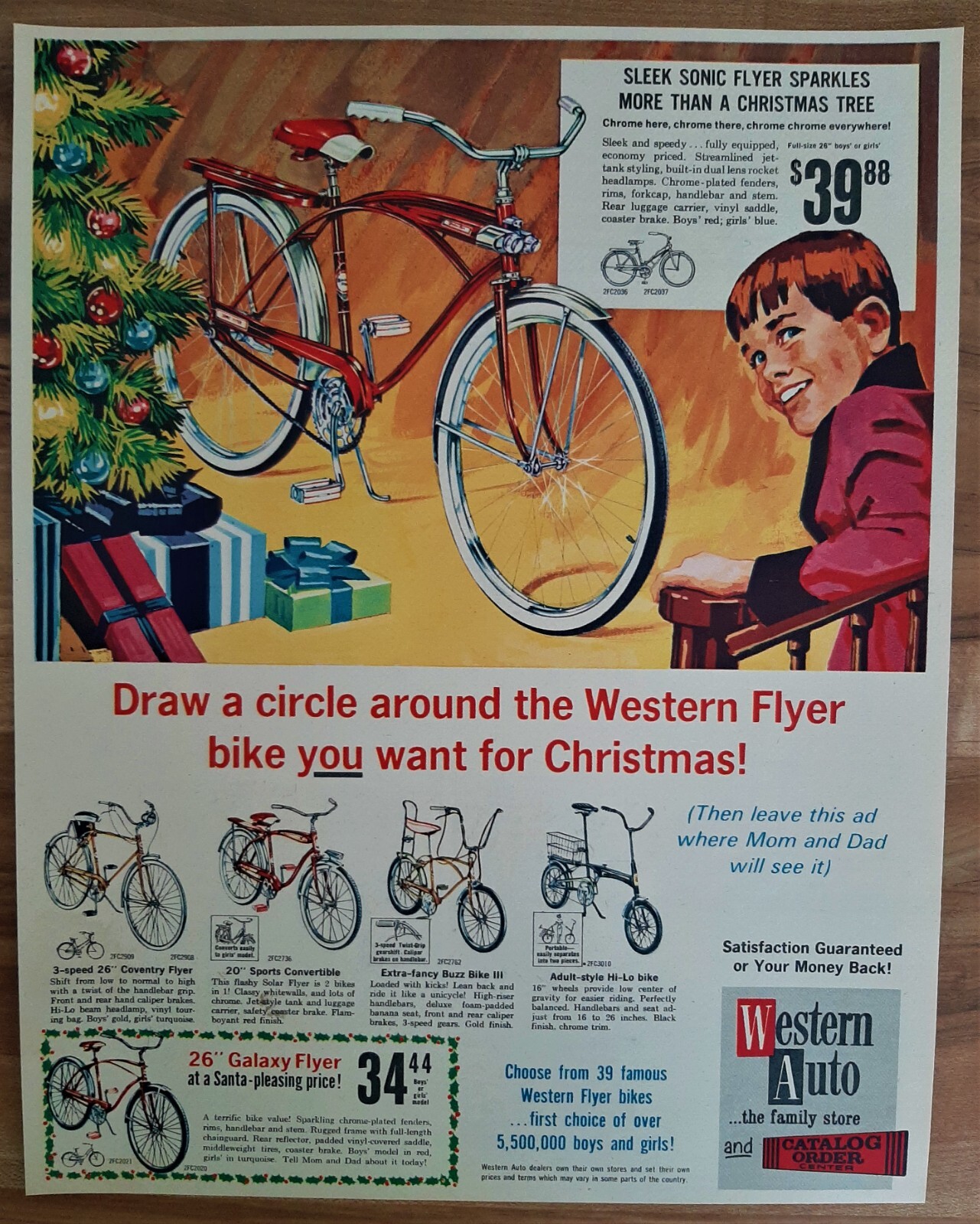 VINTAGE 1965 WESTERN AUTO SONIC BUZZ BIKE STINGRAY BICYCLE VINTAGE 1965 WESTERN AUTO SONIC BUZZ BIKE STINGRAY BICYCLE