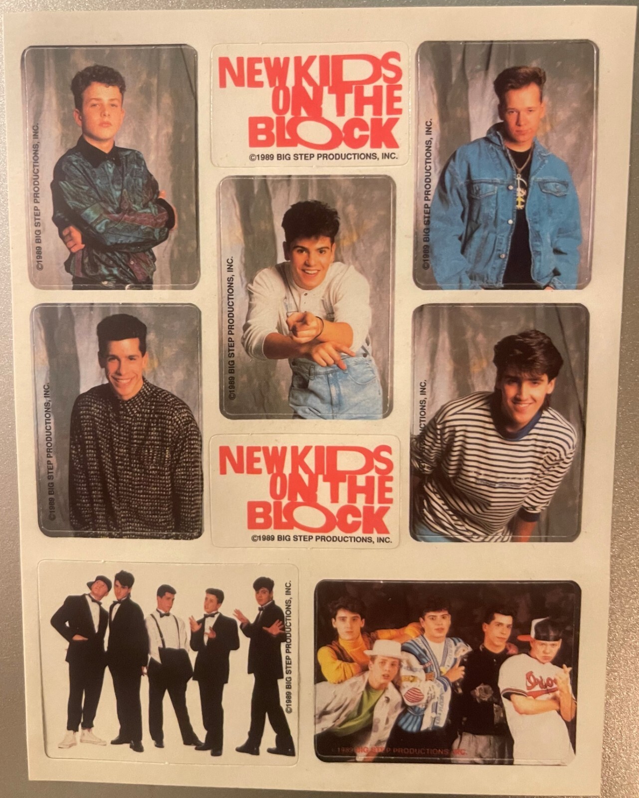 Vintage 1989 NKOTB New Kids on the Block Stickers, Boston