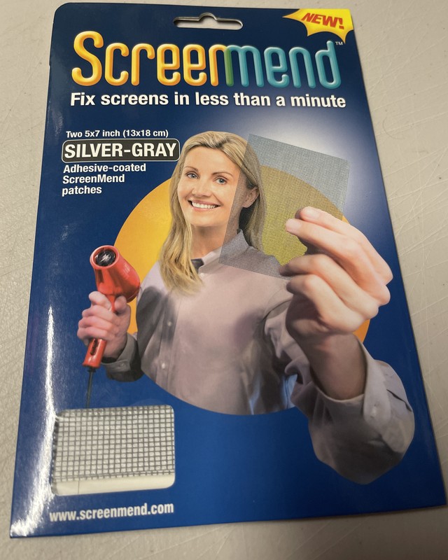5x7 Screen Patch Repair DIY Kit ScreenMend Silver - Gray