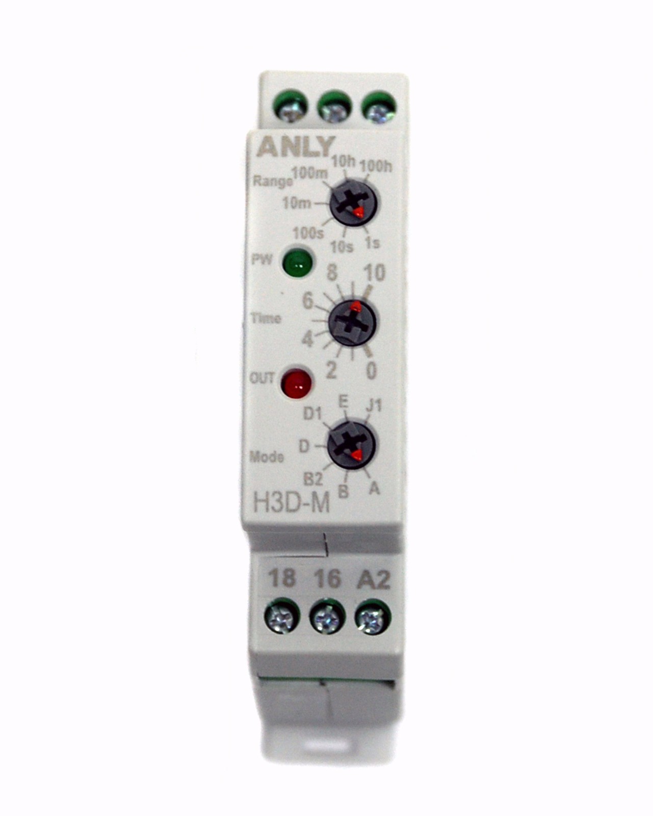 1pc Industrial Timer H3C-R AC//DC 24~240Vin 1.2S~300H ANLY Taiwan