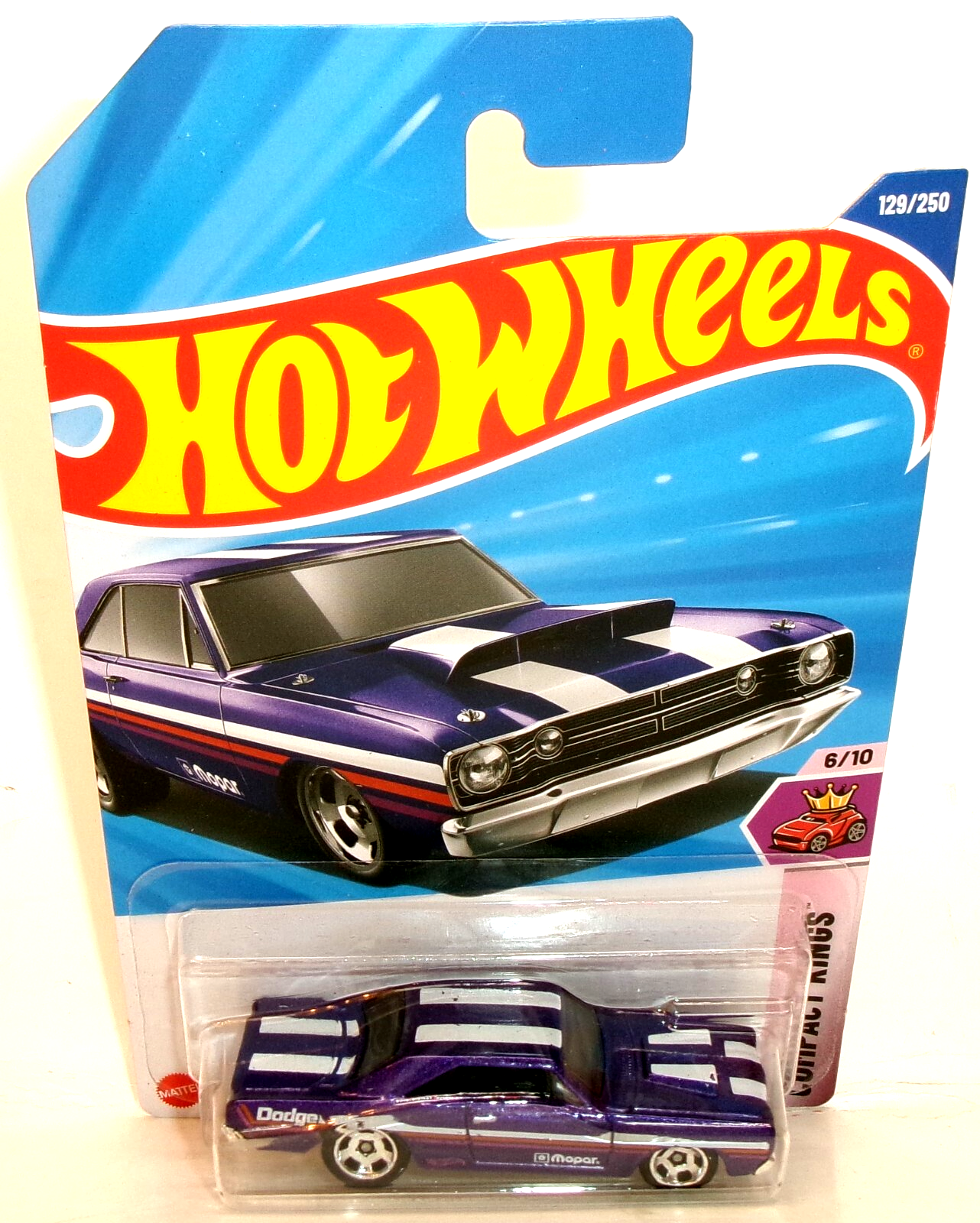 2025 HOT WHEELS 1:64 HW COMPACT KINGS 6/10 PURPLE '68 DODGE