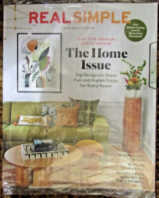 Real Simple Magazine October 2022 Issue 5th Annual Ideas House NEW WRAPPED