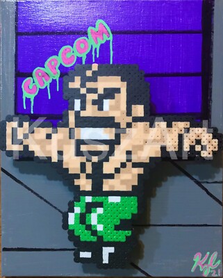 Final Fight (Mighty) Hagar 8bit Game Art 8x10inch Nintendo NES Artwork capcom