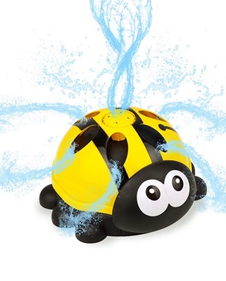 New Ladybug Sprinkler outdoor water play spinning splash attaches to garden hose