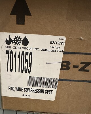 New Sub Zero 7011059 Compressor R-134A Kit OEM
