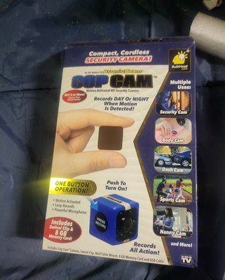 Open Box COP CAM Motion Activated HD Security Camera.