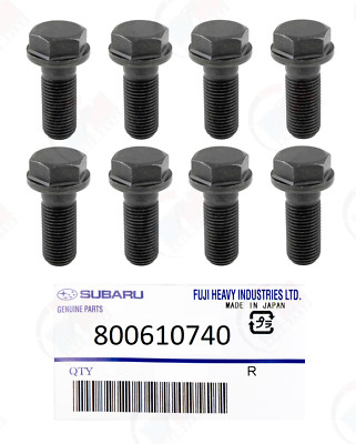 8PC Flywheel Bolts 800610740 for 2002-2018 Subaru Impreza WRX STi Forester BR-Z