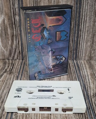Dream Evil by Dio  (Heavy Metal) ( White Cassette, 1987, Warner Bros.) TESTED! 