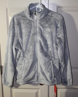 Women's THE NORTH FACE Osito Fleece Jacket High Rise Grey Large NWT
