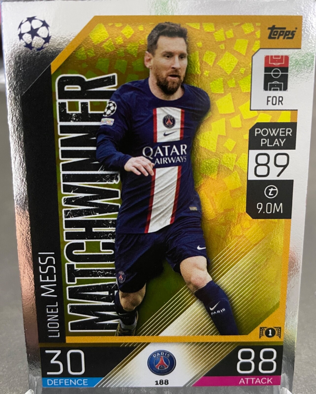 Lionel Messi Barcelona Match Winner #8 Match Attax 2022/2023 Lionel Messi Barcelona Match Winner #8 Match Attax 2022/2023