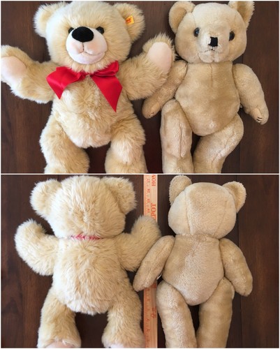 RARE 11 LOT ANTIQUE & VINTAGE TEDDY BEAR/ PANDA STEIFF GUND BOYDS MOHAIR JOINTED