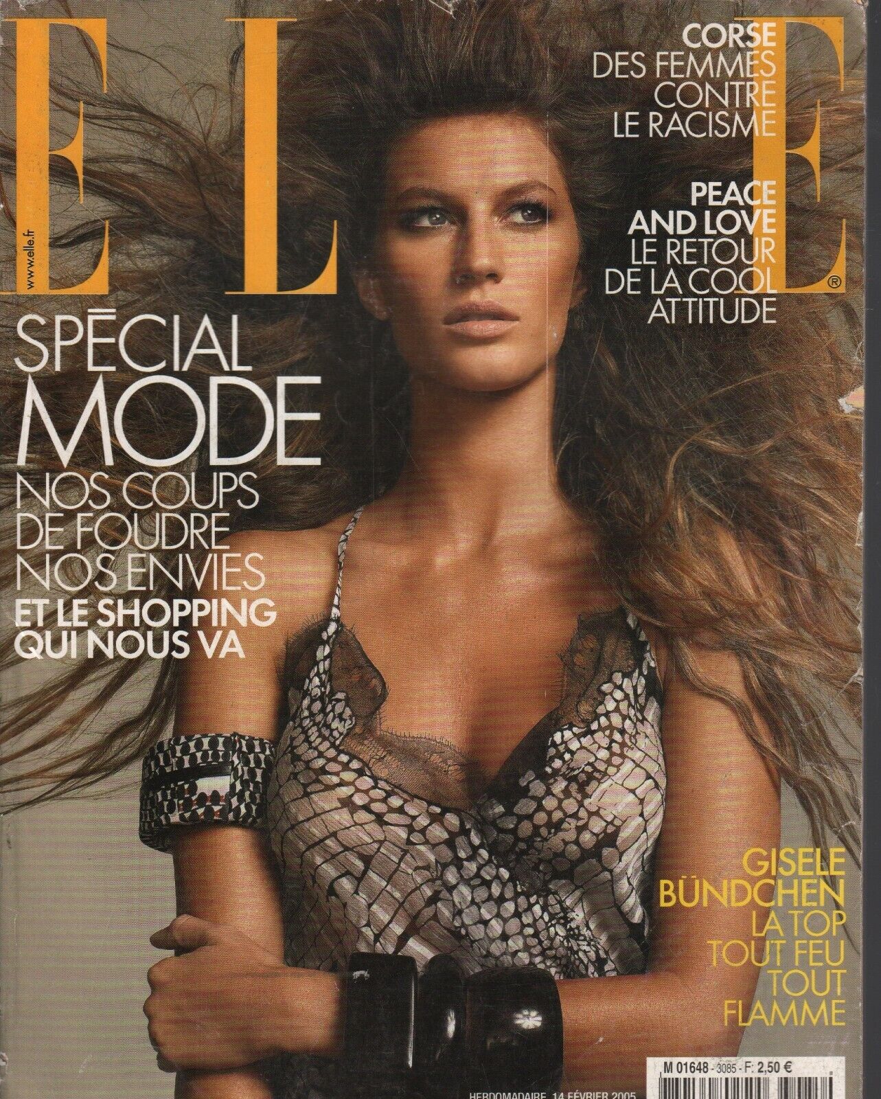 Elle French Fashion Magazine February 2005 Gisele Bundchen Elle French Fashion Magazine February 2005 Gisele Bundchen