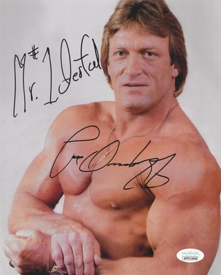 Wonderful Paul Orndorff Autographed 8x10 Photo Mr Wwe Hof Sports Mem Cards Fan Shop Photos Romeinformation It