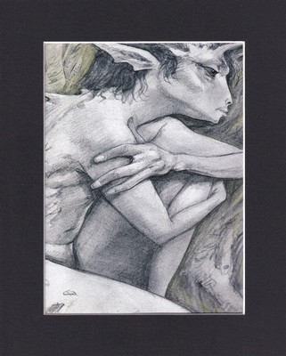 8X10'' Matted Print Art Picture Brian Froud: Faeries Fairy, Poetic Pan