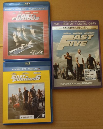 Fast & Furious Collection: 4 5 6 Fast Five (Blu-ray) | eBay