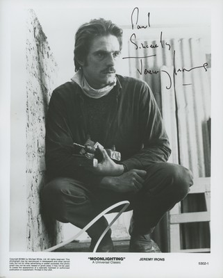 Irons, Jeremy. (b. 1948): "Moonlighting" - Signed Promotional Photograph