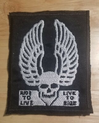 The Lost Boys - Live To Ride Winged Skull 1 - Iron On/Sew On Patch    10251