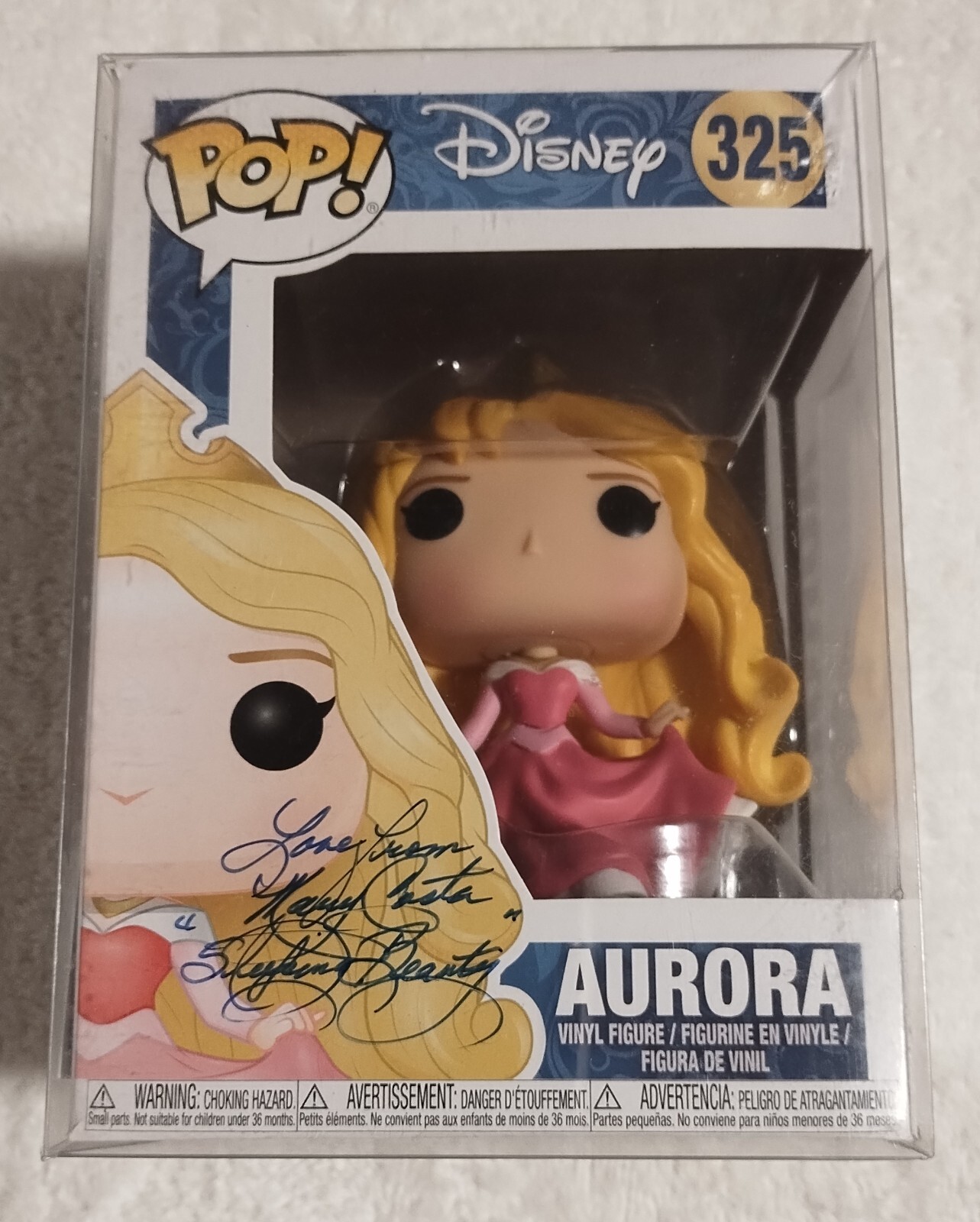 SLEEPING BEAUTY SIGNED AURORA MARY COSTA FUNKO POP 325 JSA SLEEPING BEAUTY SIGNED AURORA MARY COSTA FUNKO POP 325 JSA