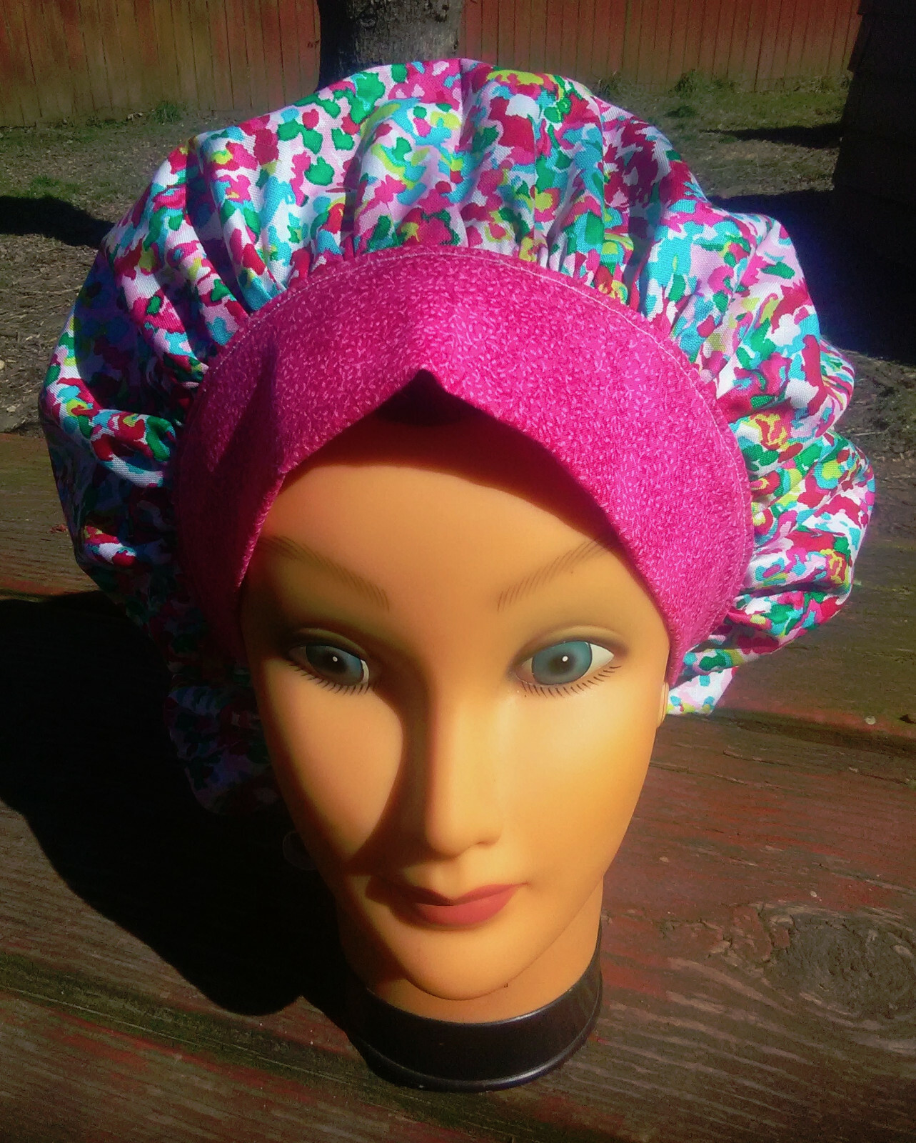 KALEIDOSCOPE Surgical Scrub Hat Cap Bouffant Women Ladies Medical Veterinary OR