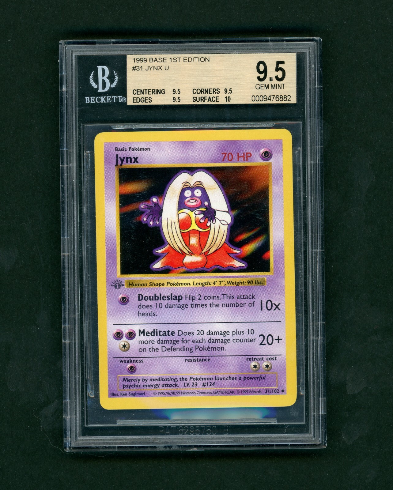 Jynx 英語版 1st edition shadow less 1999 Pokemon Jynx - 1st Edition Shadowless | Kaiya's