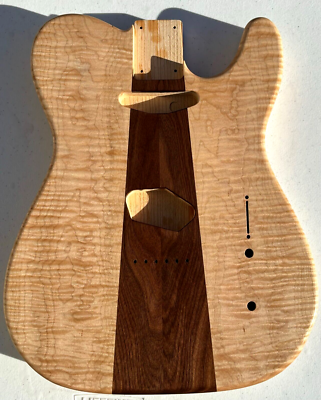 Tele Cypress guitar body w flame maple Walnut top single coils Free shipping