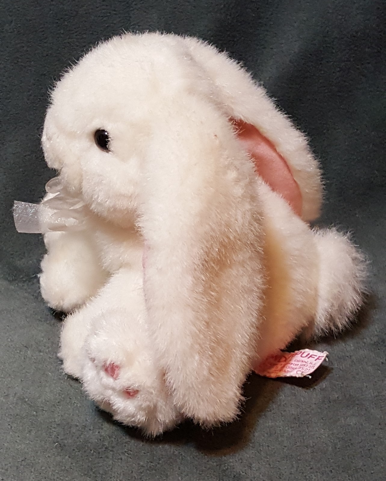 Russ Berrie Powderpuff #1181 Bunny Rabbit Plush Stuffed Animal  7