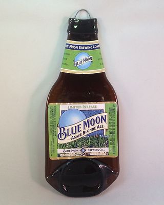 Fused Beer bottle, Blue Moon