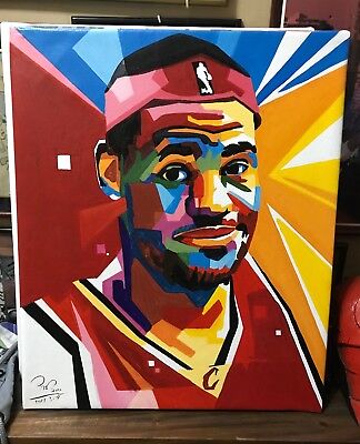 Lebron James Oil Painting on Canvass 20" x 24" #LJ02