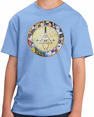 New Gravity Falls Bill Cipher and Characters Youth T-Shirt