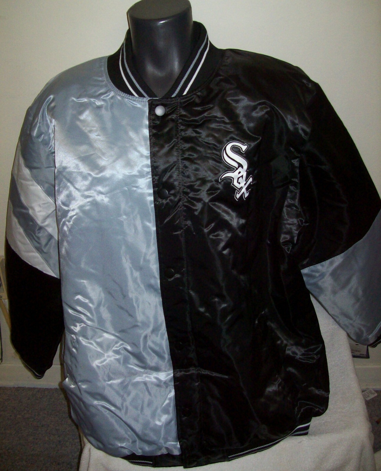 【STARTER】 White sox jacket sizeL Vintage Chicago White Sox Starter Jacket Made in USA Size M
