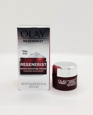 Olay Regenerist Micro-Sculpting Cream, Hydrating Moisturizer, 0.5 oz TRIAL SIZE