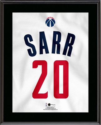 Alexandre Sarr Washington Wizards 10.5x13 Jersey Number Sublimated Player Plaque
