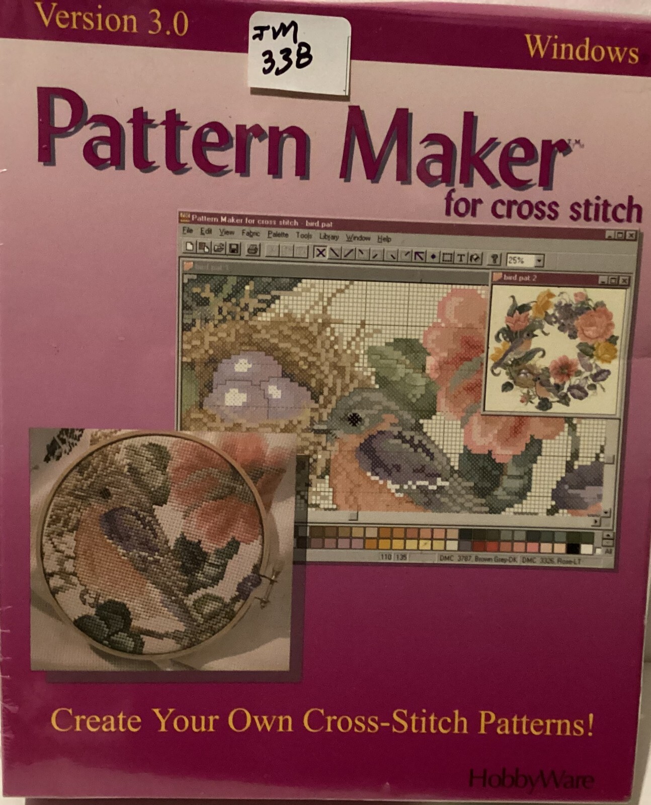 Pattern Maker by HobbyWare	Create Your Own Cross-Stitch Patterns! JM338