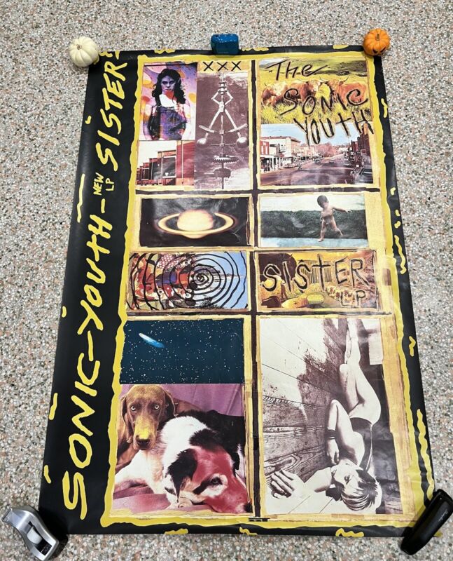 RARE 1987 Sonic Youth Sister Promo Subway Poster Nirvana Black Flag Hole L7