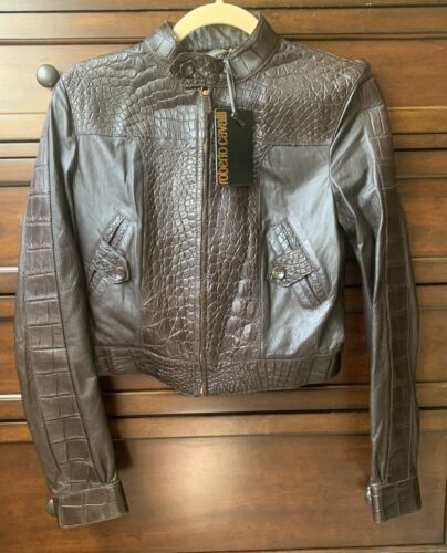 Roberto Cavalli Crocodile & Silk Leather Jacket IT 40 | eBay Roberto Cavalli Crocodile & Silk Leather Jacket IT 40 | eBay
