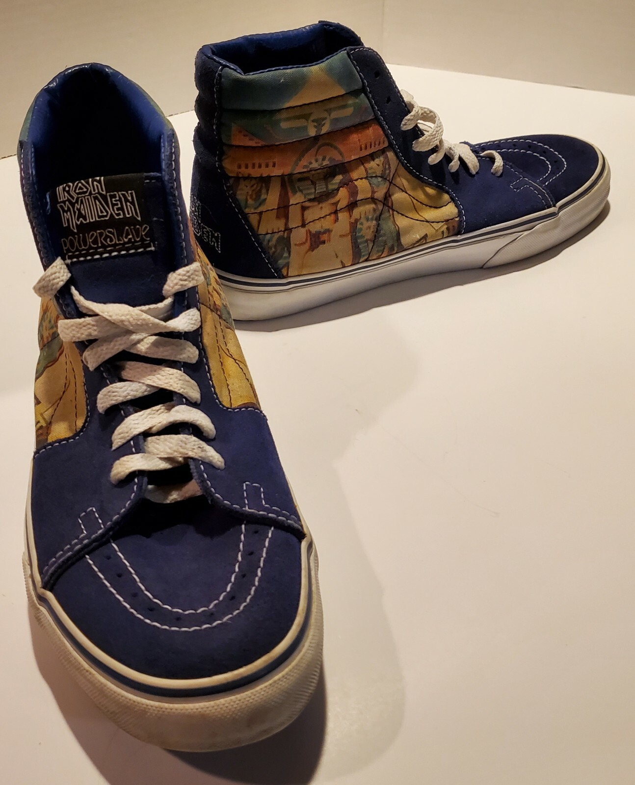 VANS Iron Maiden POWERSLAVE 青x白26センチ 値下げ！VANS Iron Maiden POWERSLAVE 青x白26センチ - メルカリ