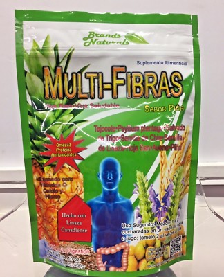BRANDS NATURALS MULTI-FIBRA SABOR PINA OMEGA 3 LINAZA CANADIENSE TEJOTE PSYLLIUM