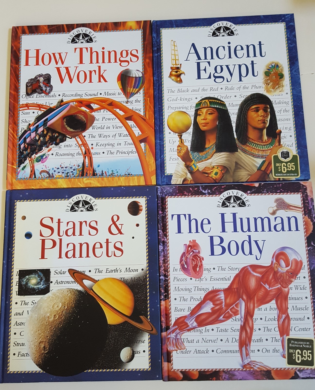Lot of 6 Children's Hardcover Books Nonfiction Topical Weather Explorers Planets
