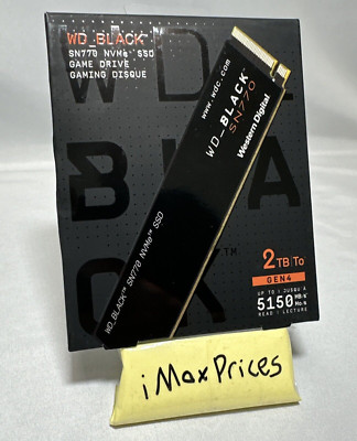 WD BLACK SN770 NVMe Internal Gaming SSD 2TB Up To 5150 MB/s - BRAND NEW SEALED!