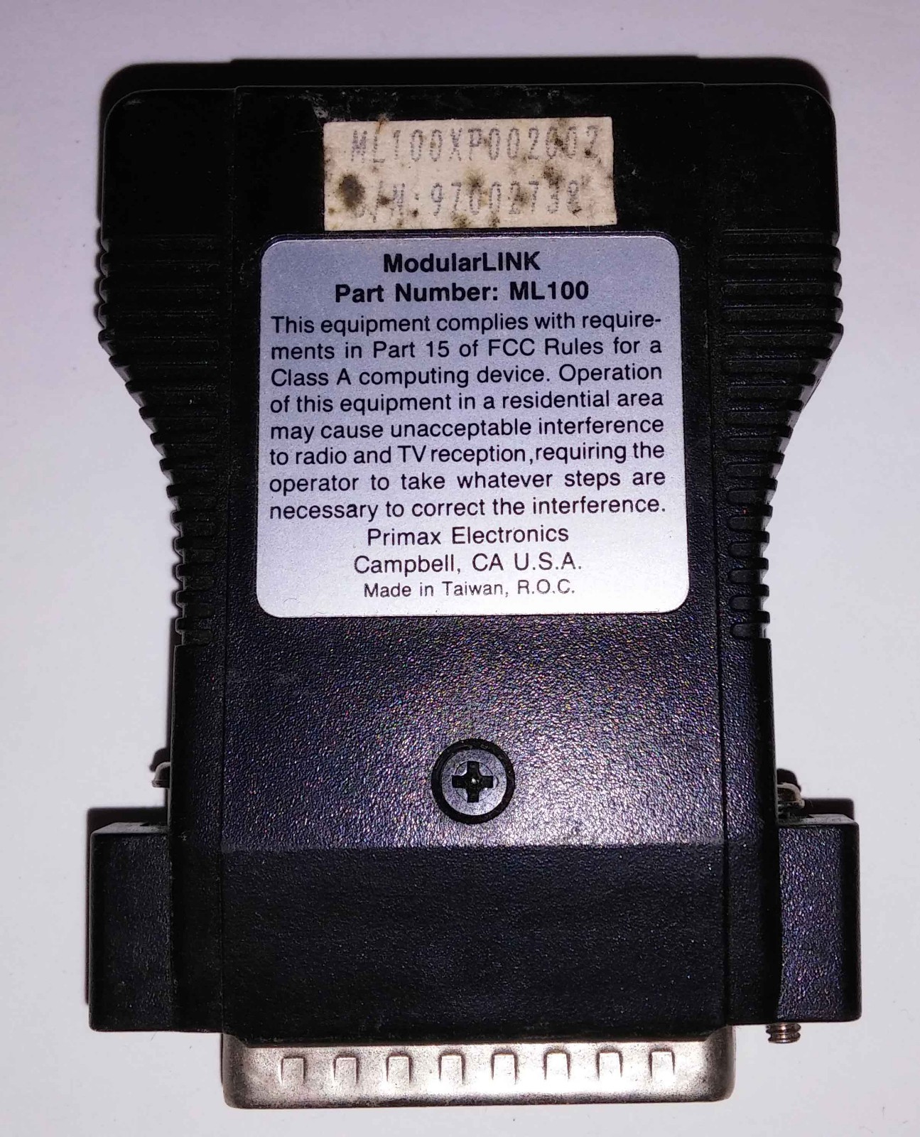 PRIMAX ML110 ML100XP002002 MODULARLINK NETWORK COMPUTER INTERFACE MODULE/PLUG