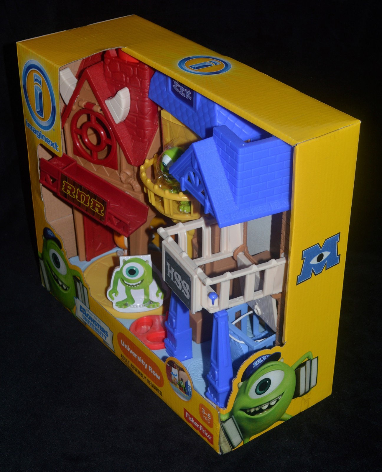 Monsters University UNIVERSITY ROW Playset Pixar Monsters Inc Imaginext NRFB