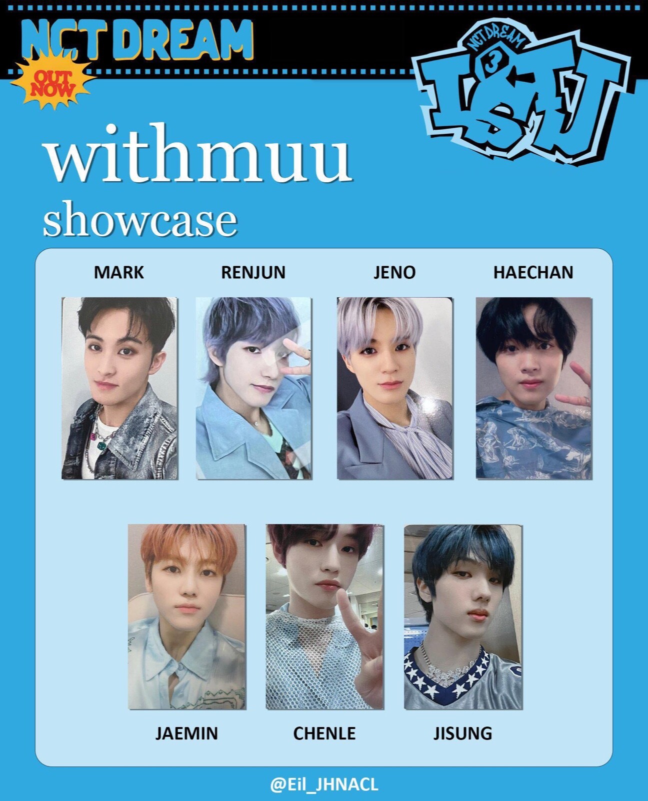 NCT DREAM 3rd Album ISTJ WITHMUU SHOWCASE OFFICIAL PHOTOCARD NCT DREAM 3rd Album ISTJ WITHMUU SHOWCASE OFFICIAL PHOTOCARD