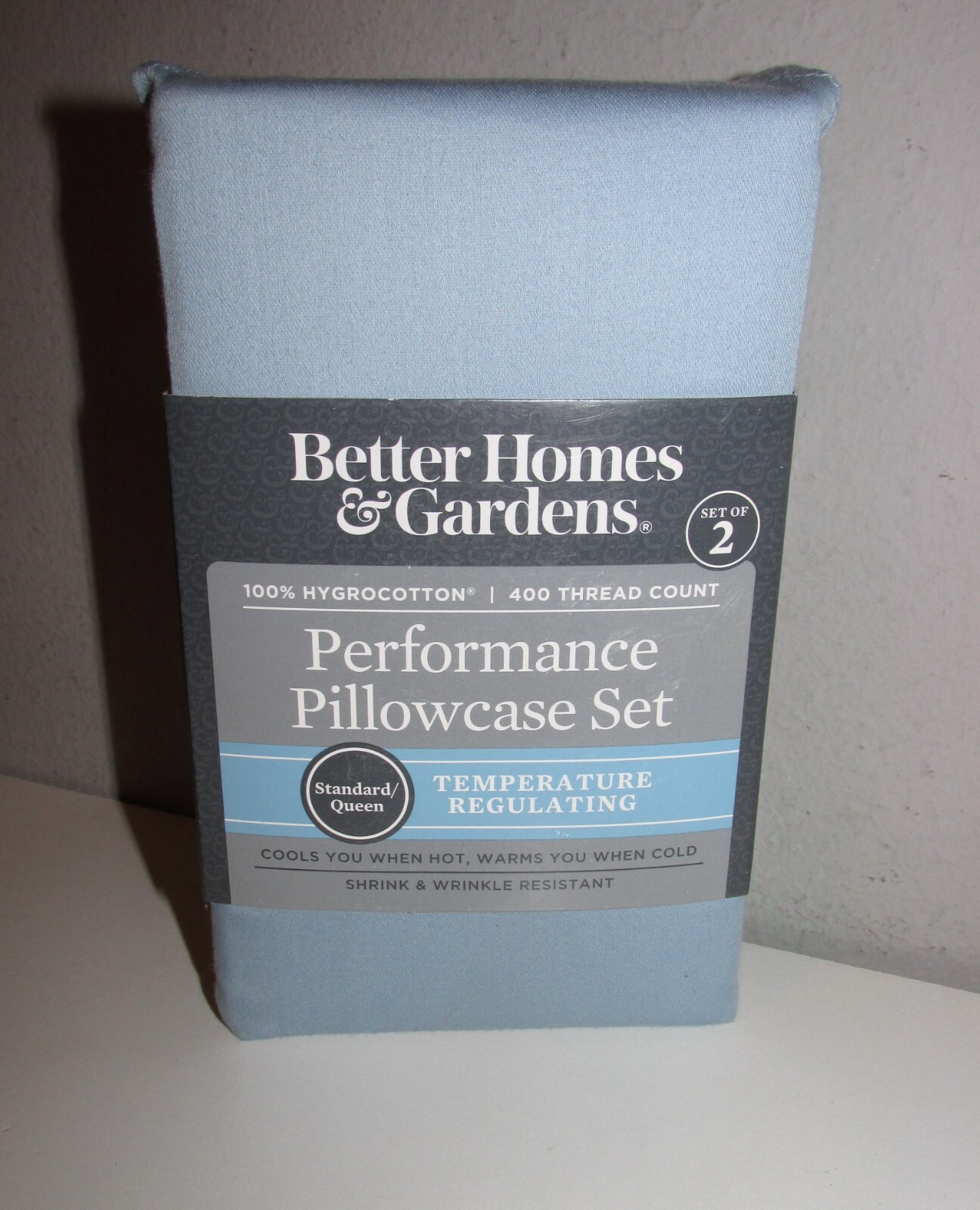 Set of 2 SOFT Temp Regulating Pillowcases (Queen Size) BRAND