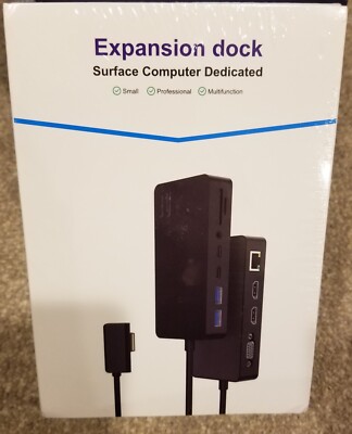 NEW Microsoft Surface Dock Triple Display Dual 4k@30Hz HDMI+VGA 12 in 1