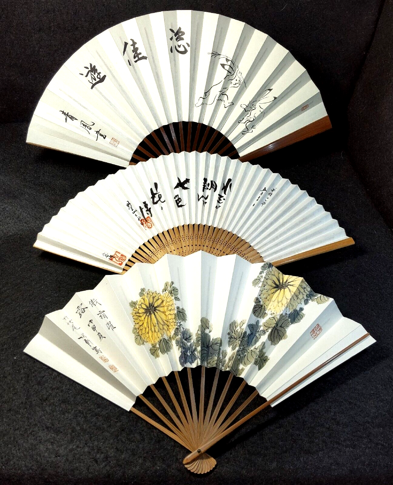 扇子　白檀扇子　和装小物　茶道　お茶会　お茶席　歌舞伎 扇子 白檀扇子 和装小物 茶道 お茶会 お茶席 歌舞伎 花 薔薇