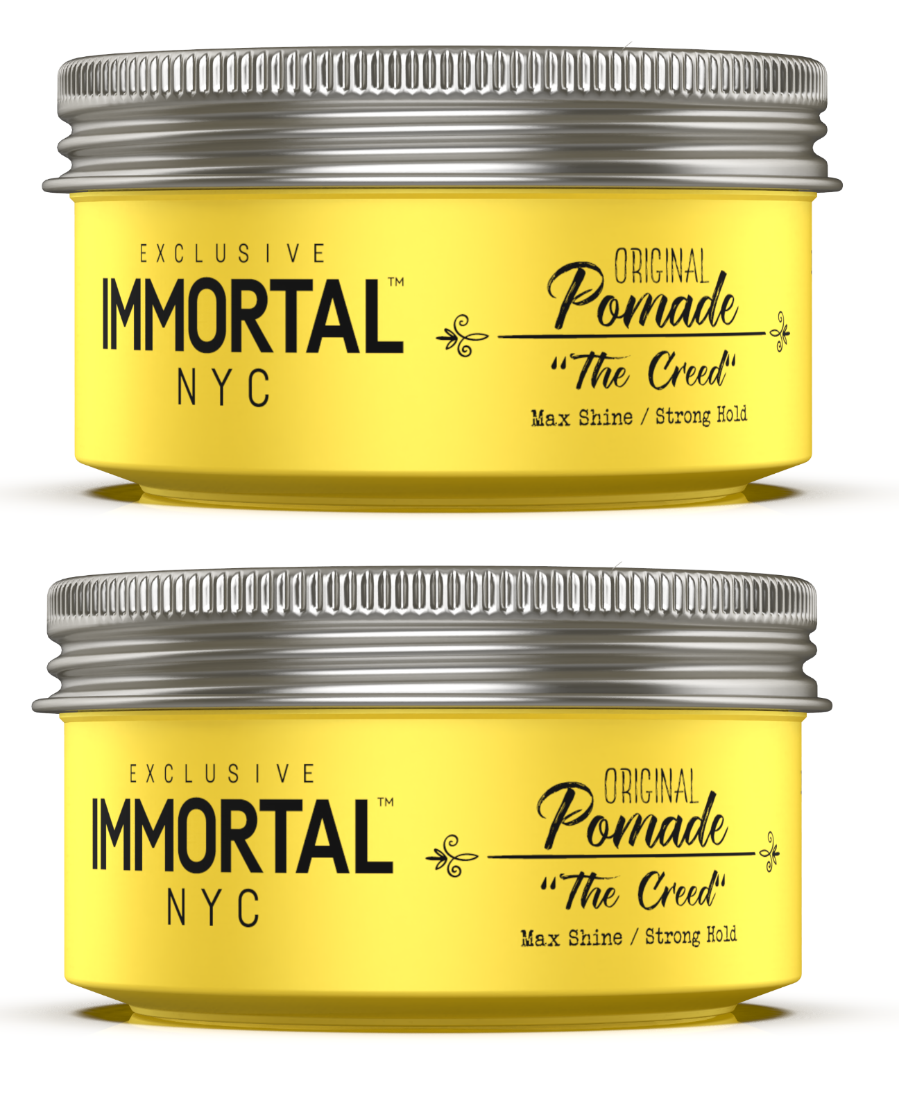 Immortal NYC Original Pomade Max Shine/Strong Hold 150ml ( 2 Pack ) | The Creed